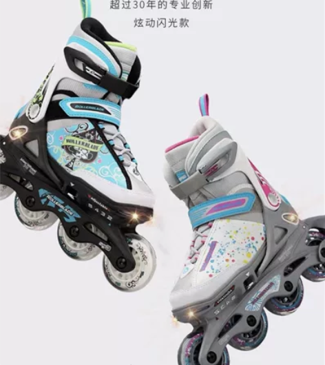 Rollerblade轮滑鞋儿童男女闪光旱...