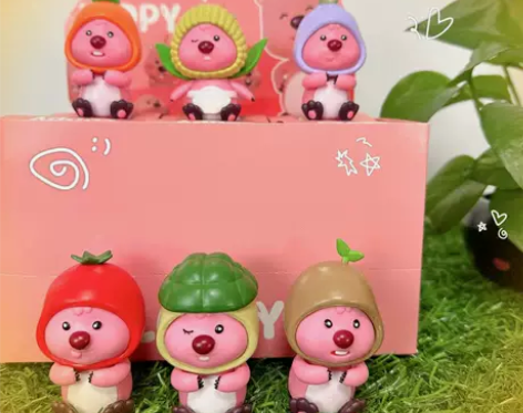 露比盲盒手办loopy西红柿兰花蔬菜美食系...