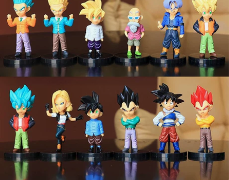 特价全套12款七龙珠手办孙悟空贝吉塔弗利沙...