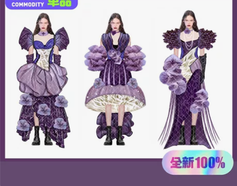 【服装效果图   款式图  草稿  线稿】...