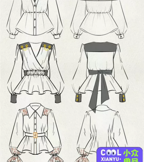 【代画】本人美术专业，价格便宜，服装设计线...