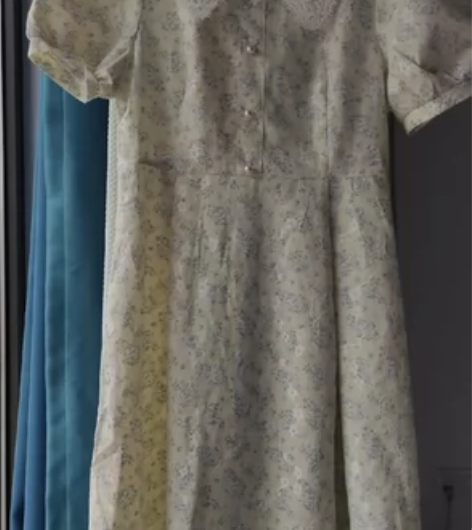 木易易碎花连衣裙可爱甜美温柔法式裙 m码，...