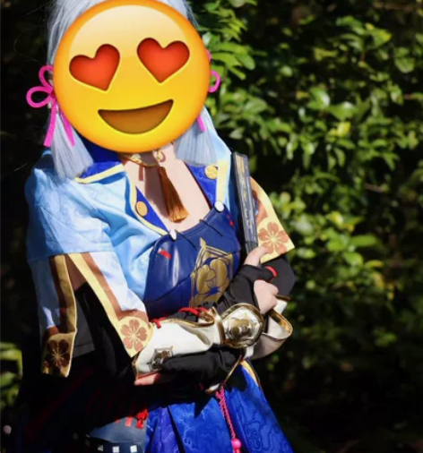 三町目原神cos服和神里绫华稻妻城大小姐c...