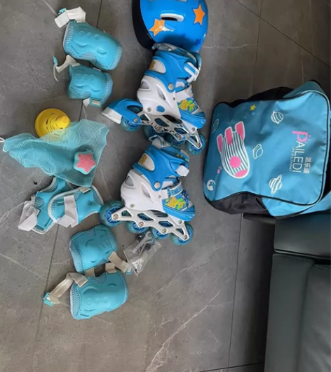 【1212价】溜冰鞋儿童全套装男女旱冰轮滑...