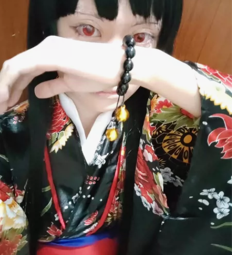 地狱少女阎魔爱cos服 (和服，包括红色腰...