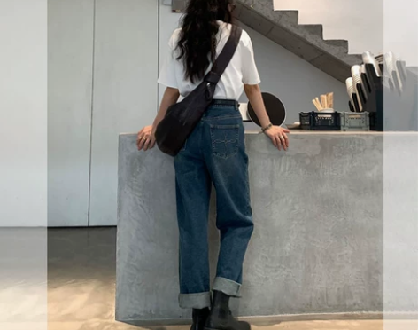 大码女装直筒牛仔裤女夏季新款穿搭胖妹妹mm...