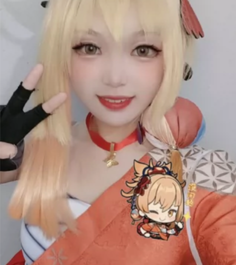 雾都家原神宵宫cos全套，自己造型好的假发...