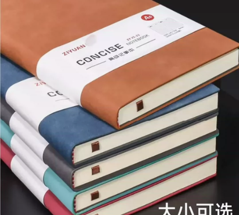 包邮全新羊巴皮封面笔记本超厚记事本日记本商...