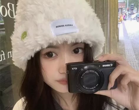 冬季帽子女新款爆款针织保暖可爱小熊大头围显...