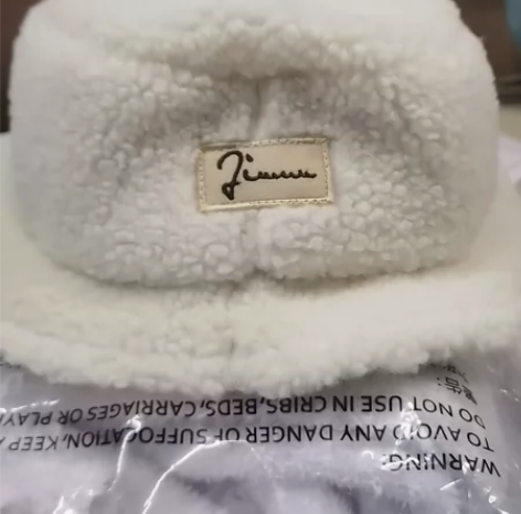 玖慕 帽子女秋冬仿羊羔毛大檐渔夫帽韩版百搭...