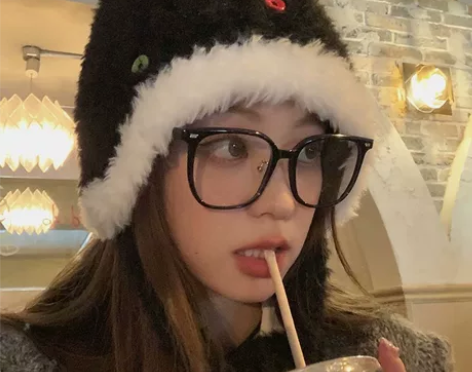 帽子女2023冬季新款毛线帽百搭针织帽加厚...