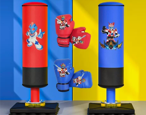 儿童拳击沙袋立式训练器材沙包家用跆拳道不倒...