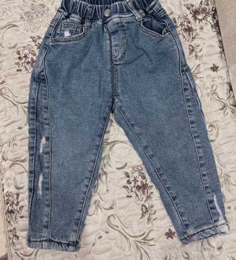 牛仔裤，加绒款，100码，没有污渍12元 ...