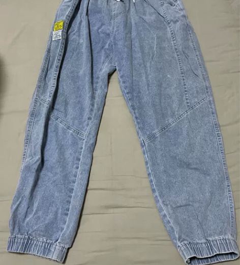 男士薄牛仔裤带松紧腰 xl 感兴趣的话点“...