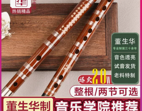 笛子竹笛专业演奏初学成人e入门f儿童g调学...