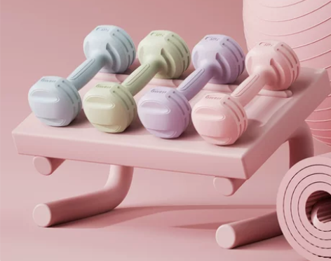 朗威哑铃女士健身家用器材儿童瑜伽女一体式练...