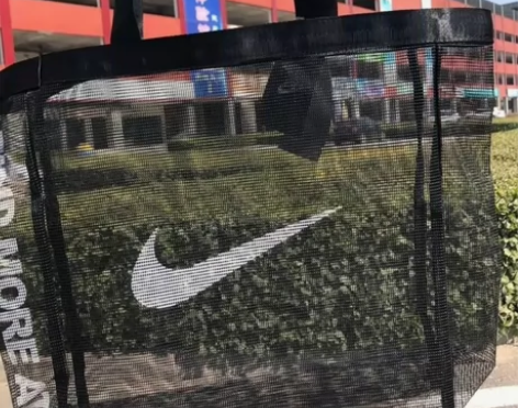 【全新包邮】新款网纱托特包大容量透气包购物...