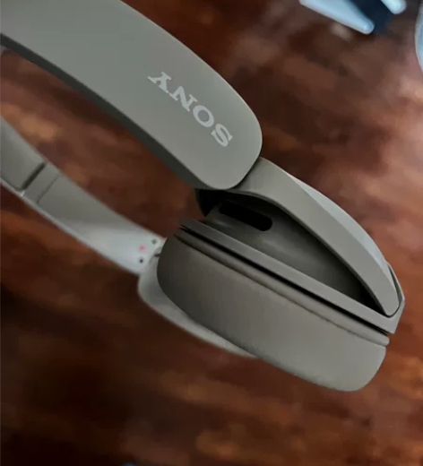 sony-ch520头戴式运动耳机米白色，...