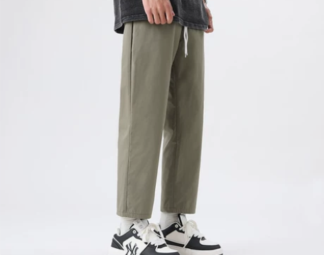 休闲裤男宽松男款直筒夏季男生裤子九分裤潮牌9分裤运动工装卫裤...