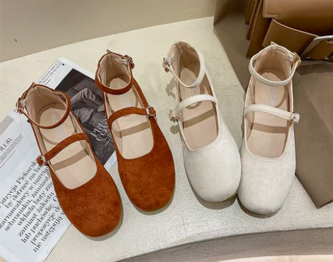 汉服鞋子玛丽珍鞋国风女2023秋款圆头平底...