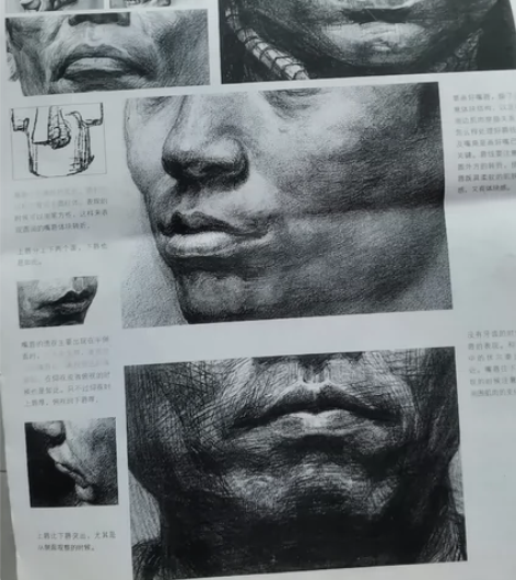 无封面，人物素描和速写大量资料书高清细节，...