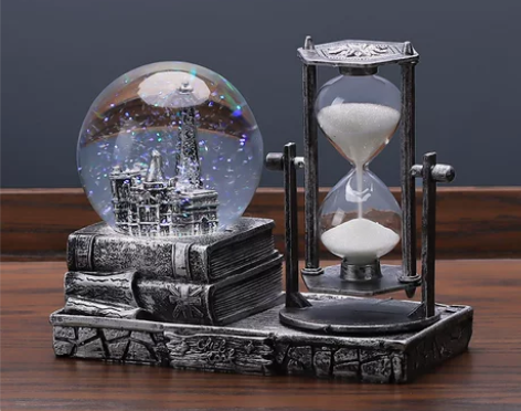 ?水晶球 复古沙漏计时器创意摆件酒柜客厅家...