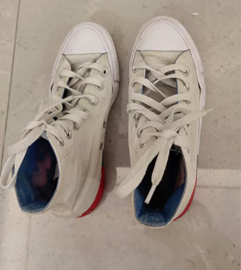 正品匡威女帆布鞋，尺码36，银泰百货购入，...