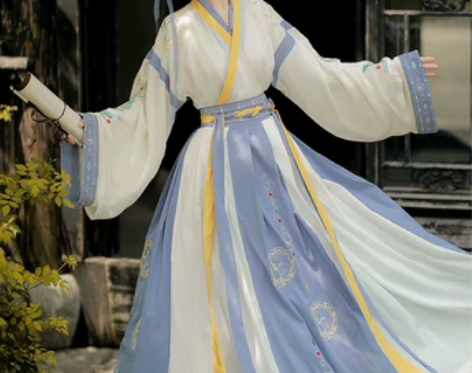 汉时光原创汉服女中国风晋制日常齐腰交领襦裙...