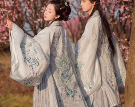 如梦见原创汉服女【龙泽引】中国风交领齐腰情...