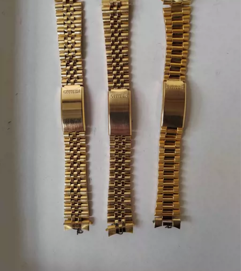 男式西铁城金色表帶，接口19. 20，长度...