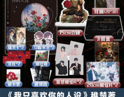 我只喜欢你的人设 小说实体书 专享温控明信...