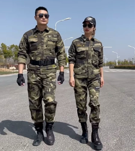 盾郎迷彩服，军训服装，纯棉，尺码160，配...