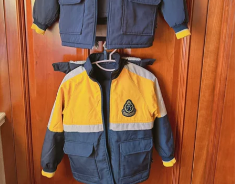 #学生校服 125尺码学生冬季加绒棉服套装...