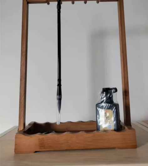 毛笔架毛笔挂架笔挂笔架毛笔挂实木架子置物楠...