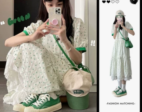 质感高级感仙气超仙森系连衣裙子法式设计感小...