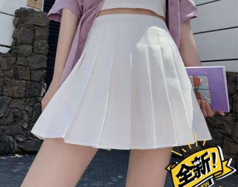 黑色百褶裙女短裙半身裙春夏2021新款灰色...