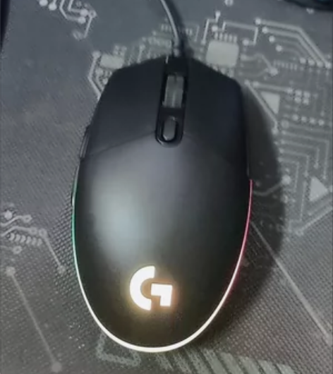 二手罗技G102 游戏鼠标如图所示，二手物...