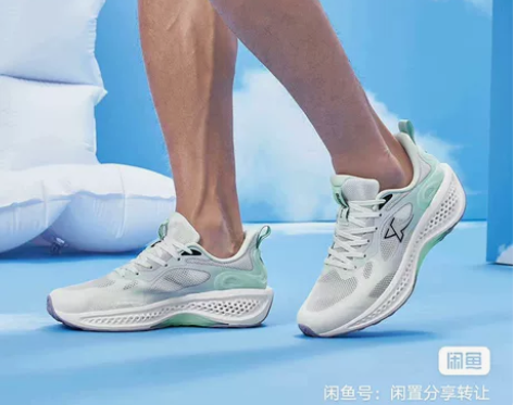 特-步澎-迈跑步鞋男2023夏新款网面透气...
