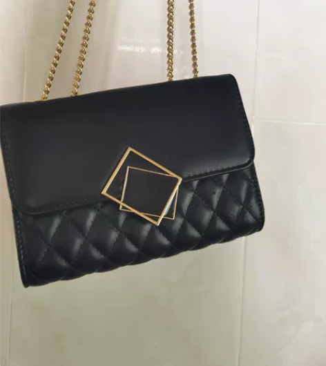 小羊皮质感菱格纹链条包非偏远包邮出 可单肩...