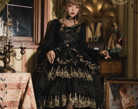 黑天鹅之梦贩卖糖果原创lolita洛丽塔连...