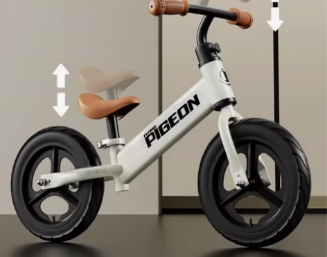 飞鸽儿童平衡车2-5岁滑步车，12寸（适合...