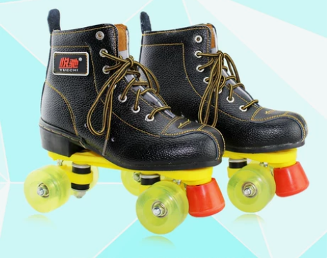 成人双排溜冰鞋 旱冰鞋 成年男女双排轮 双...