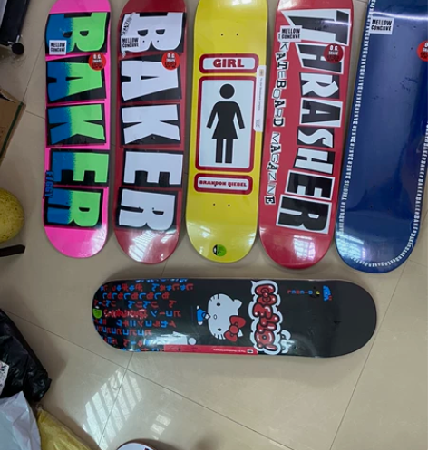 BAKER专业滑板板面联名款女孩膝盖板面G...