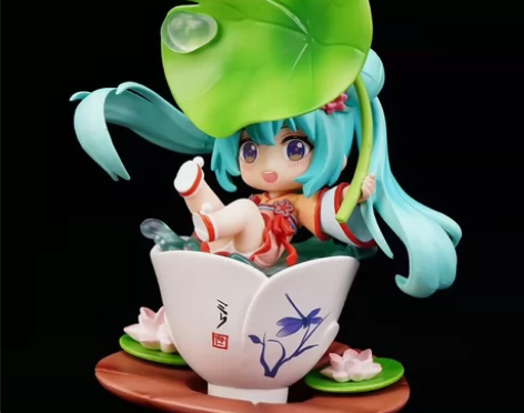 包邮！Q版粘土人 初音 荷塘月色 未来 可...