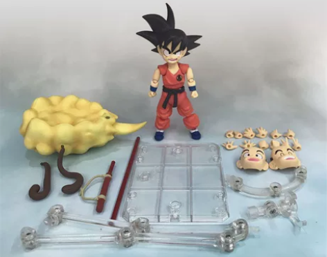 SHF七龙珠超可动孙悟空 幼年小悟空筋斗云...