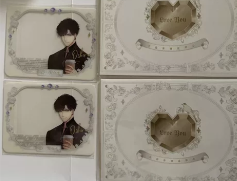 出喜茶×光与夜之恋联名周边 萧逸透卡×2（...