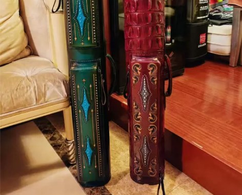 意大利纯牛皮台球杆桶沃图瑞Volturi，...