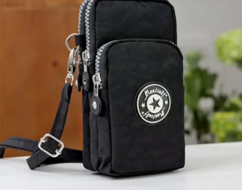 手机包女斜挎包大屏手机袋零钱包挂脖手腕包跑...