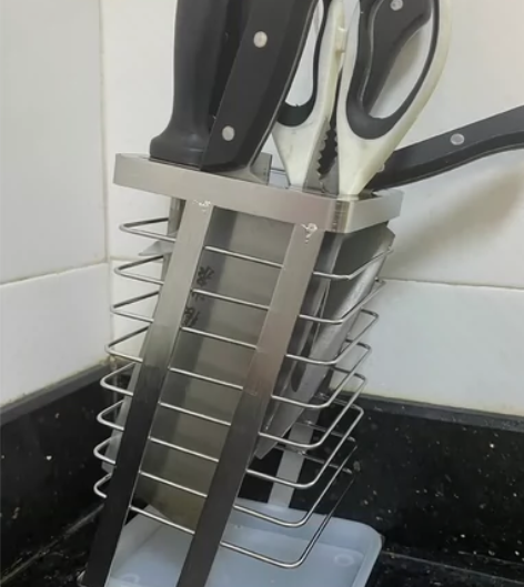 #厨房实用小工具 不锈钢304厨房刀架菜刀...