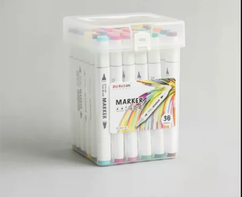 彩色双头马克笔硬头12色18色24色36色...